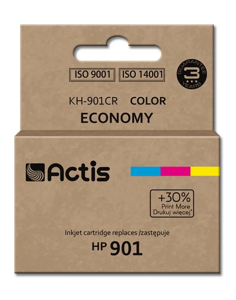 ⁨Actis KH-901CR ink for HP printer; HP 901XL CC656AE replacement; Standard; 18 ml; color⁩ at Wasserman.eu