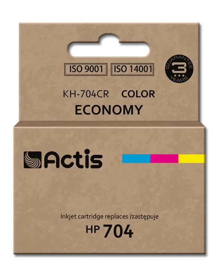 ⁨Actis KH-704CR ink (replacement for HP 704 CN693AE; Standard; 9 ml; color)⁩ at Wasserman.eu