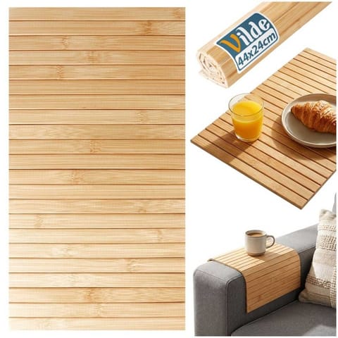 ⁨MATA PODKŁADKA BAMBUSOWA ZWIJANA NA STÓŁ OPARCIE SOFY 139456⁩ w sklepie Wasserman.eu