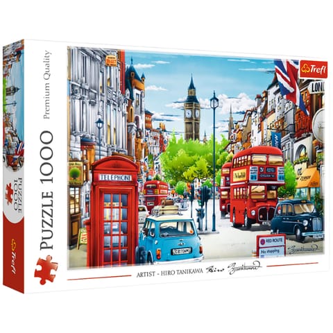 ⁨Puzzle 1000 elements - London street⁩ at Wasserman.eu