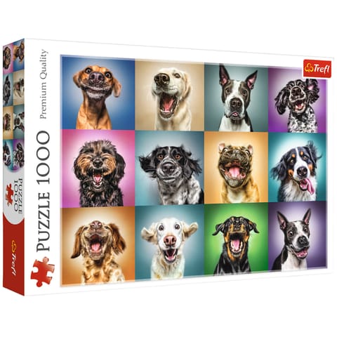 ⁨Puzzle - 1000 - Zabawne psie portrety - Trefl 10462⁩ w sklepie Wasserman.eu