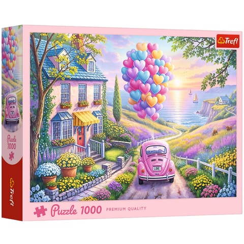⁨Puzzle - 1000 - Romantyczna przejażdżka - Trefl 10971⁩ w sklepie Wasserman.eu