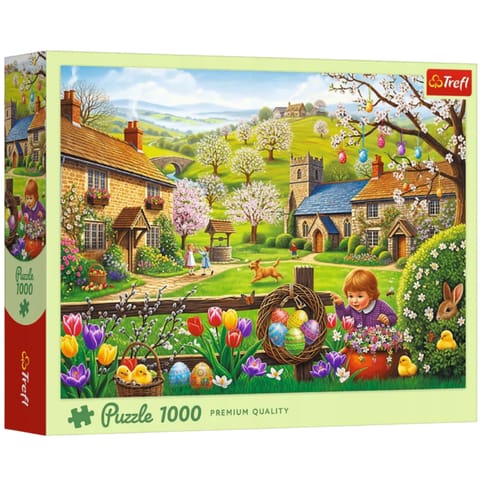 ⁨Puzzle - 1000 - Poszukiwanie wielkanocnych jajek -Trefl 10977⁩ w sklepie Wasserman.eu