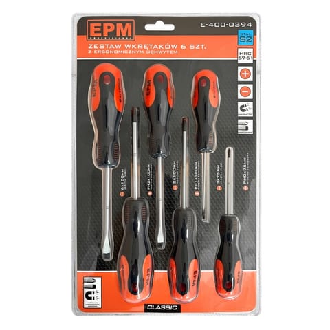 ⁨ZESTAW WKRĘTAKÓW 6 SZTUK CLASSIC⁩ w sklepie Wasserman.eu