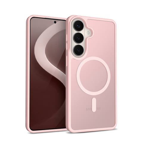 ⁨Crong Hybrid Matte Magnetic - Etui MagSafe Samsung Galaxy S26 (różowy)⁩ w sklepie Wasserman.eu