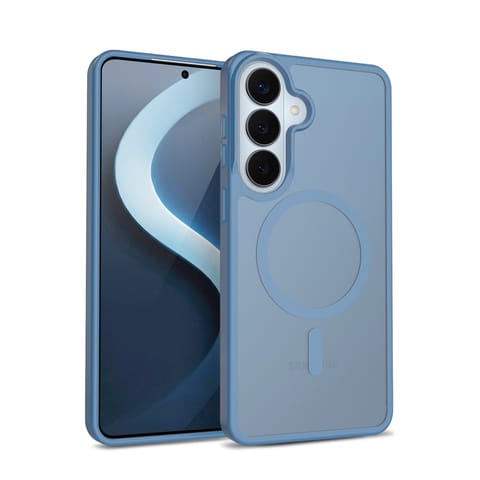 ⁨Crong Hybrid Matte Magnetic - Etui MagSafe Samsung Galaxy S26 (niebieski)⁩ w sklepie Wasserman.eu