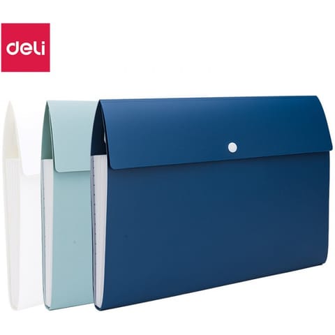 ⁨Teczka ofertowa A4 8 przegródek Linfini Expanding File mix kolorów EF606 DELI⁩ w sklepie Wasserman.eu