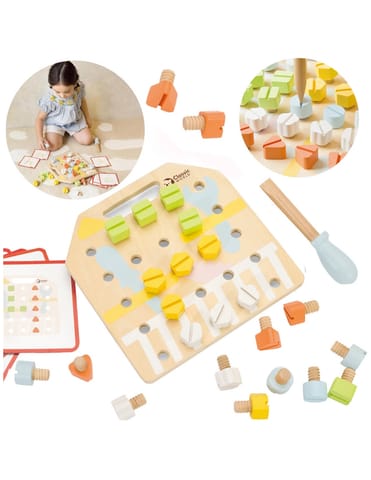 ⁨CLASSIC WORLD Drewniana Tablica Manipulacyjna Układanka Logiczna⁩ w sklepie Wasserman.eu