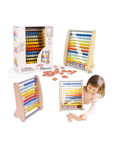 ⁨CLASSIC WORLD Drewniane Liczydło + Działania Matematyczne 46 el.⁩ w sklepie Wasserman.eu