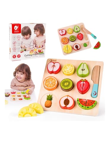 ⁨CLASSIC WORLD Zestaw do Krojenia Owoców na Rzepy MONTESSORI 20 el.⁩ w sklepie Wasserman.eu