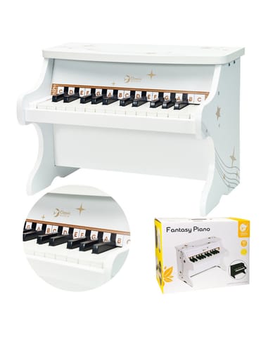 ⁨CLASSIC WORLD Drewniane Pianino dla Dzieci + Książeczka do Nauki⁩ w sklepie Wasserman.eu