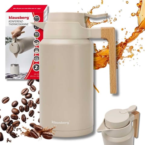 ⁨TERMOS DZBANEK KONFERENCYJNY NA KAWĘ HERBATĘ 2L KLAUSBERG KB-9014⁩ w sklepie Wasserman.eu