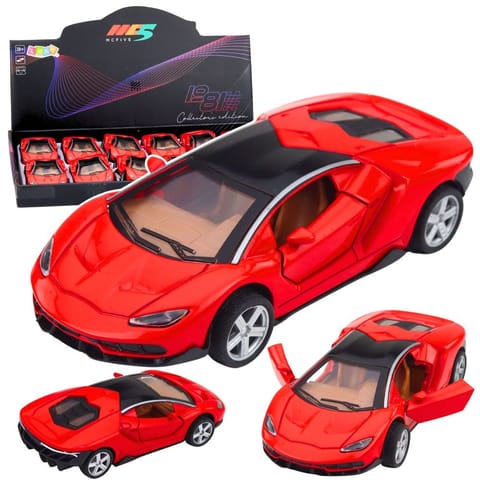 ⁨Samochód Sportowy Metalowy Napęd Światła Dźwięki Czerwony 1:32⁩ w sklepie Wasserman.eu