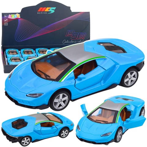 ⁨Samochód Sportowy Metalowy Napęd Światła Dźwięki Niebieski 1:32⁩ w sklepie Wasserman.eu