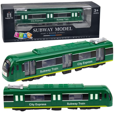 ⁨Metro Pociąg City Express Otwierane Drzwi Światła Dźwięki Zielony⁩ w sklepie Wasserman.eu