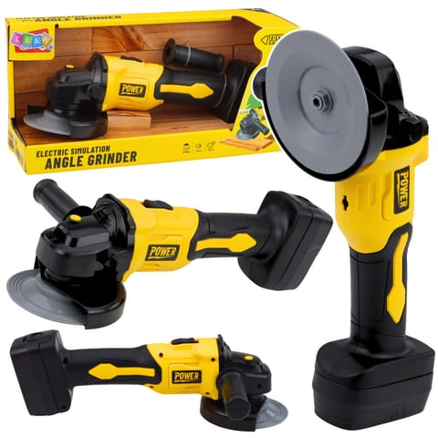 ⁨Zabawkowa Szlifierka Kątowa Dla Dzieci Dźwięki Żółta⁩ w sklepie Wasserman.eu