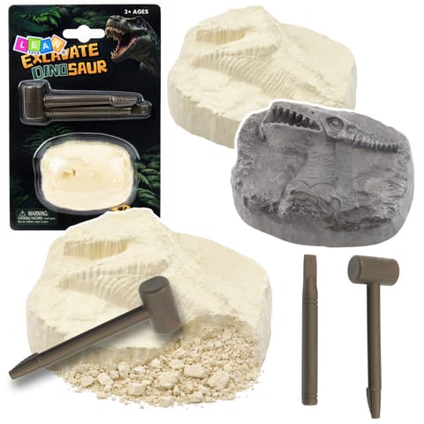 ⁨Zestaw Archeologiczny Wykopaliska Kamień z Dinozaurem Figurka Narzędzia⁩ w sklepie Wasserman.eu
