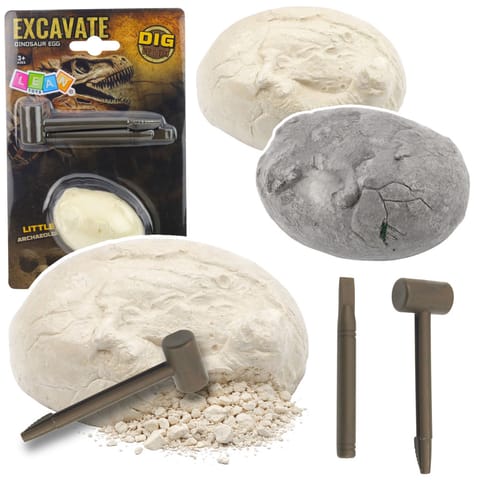 ⁨Zestaw Archeologiczny Wykopaliska Jajo Dinozaura Figurka Narzędzia⁩ w sklepie Wasserman.eu