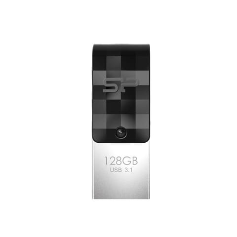 ⁨Silicon Power Mobile C31 USB flash drive 128 GB USB Type-A / USB Type-C 3.2 Gen 1 (3.1 Gen 1) Black, Grey, Silver⁩ at Wasserman.eu