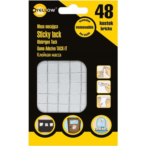 ⁨Masa mocująca YELLOW ONE 50g 48 kostek 125-1041⁩ w sklepie Wasserman.eu