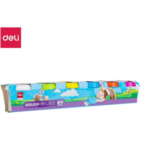 ⁨Ciastolina 6 kolorów EH720-6 DELI⁩ w sklepie Wasserman.eu