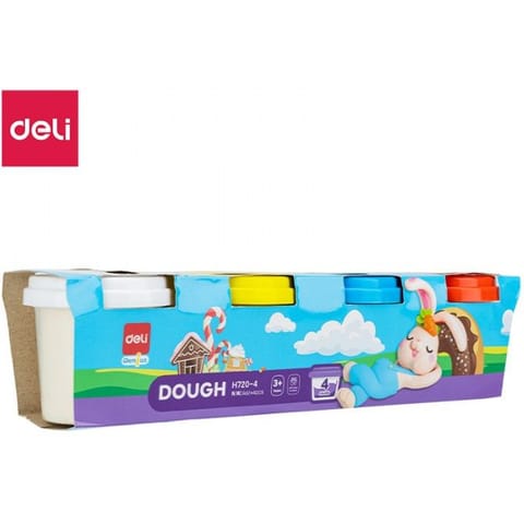 ⁨Ciastolina 4 kolory EH720-4 DELI⁩ w sklepie Wasserman.eu