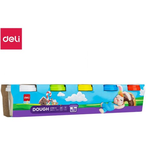 ⁨Ciastolina 5 kolorów EH720-5 DELI⁩ w sklepie Wasserman.eu