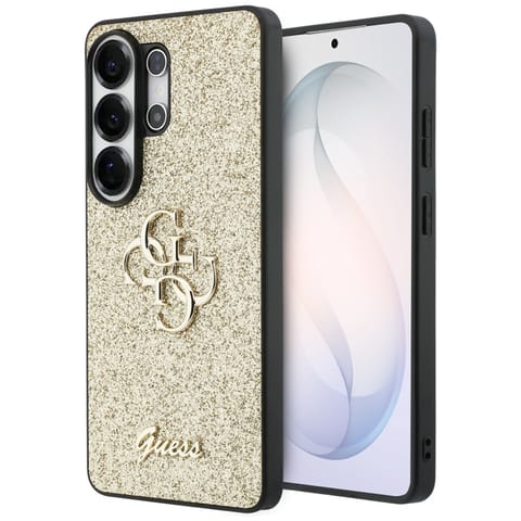 ⁨Guess Fixed Glitter Big 4G Metal Logo - Etui Samsung Galaxy S26 Ultra (złoty)⁩ w sklepie Wasserman.eu