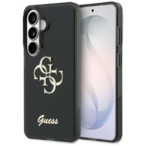 ⁨Guess IML Big Metal 4G Script - Etui Samsung Galaxy S26 (czarny)⁩ w sklepie Wasserman.eu