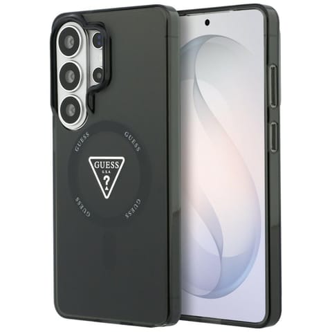 ⁨Guess IML Gradient Triangle MagSafe - Etui Samsung Galaxy S26 Ultra (czarny)⁩ w sklepie Wasserman.eu