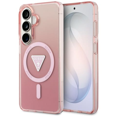 ⁨Guess IML Gradient Triangle MagSafe - Etui Samsung Galaxy S26 (różowy)⁩ w sklepie Wasserman.eu