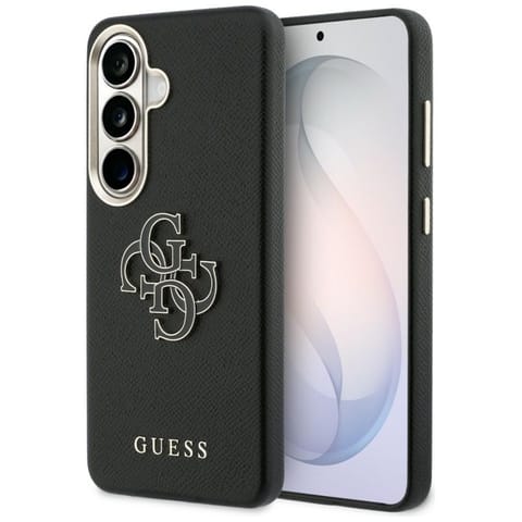 ⁨Guess Grained Big 4G Metal Logo - Etui Samsung Galaxy S26 (czarny)⁩ w sklepie Wasserman.eu
