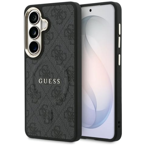 ⁨Guess 4G Embossed Ring MagSafe - Etui Samsung Galaxy S26 (czarny)⁩ w sklepie Wasserman.eu
