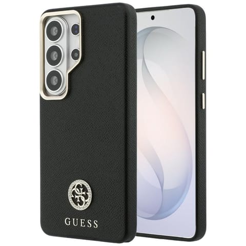 ⁨Guess Rhinestone Round Logo MagSafe - Etui Samsung Galaxy S26 Ultra (czarny)⁩ w sklepie Wasserman.eu