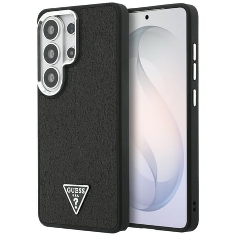 ⁨Guess Fixed Glitter Triangle MagSafe - Etui Samsung Galaxy S26 Ultra (czarny)⁩ w sklepie Wasserman.eu
