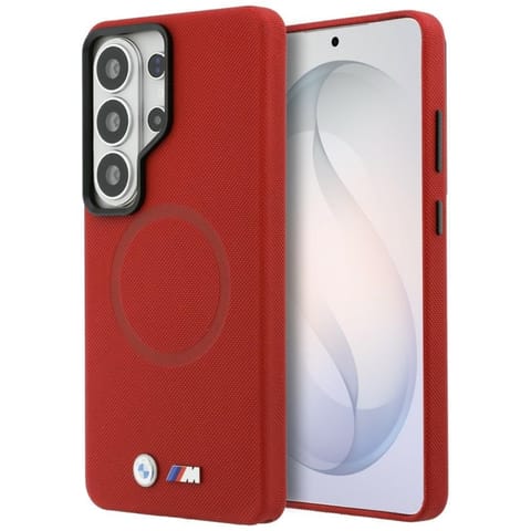 ⁨BMW M Metal Logo MagSafe - Etui Samsung Galaxy S26 Ultra (czerwony)⁩ w sklepie Wasserman.eu
