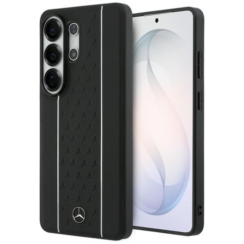 ⁨Mercedes Laurel Leaves Vertical Stripes MagSafe - Etui Samsung Galaxy S26 Ultra (czarny/biały)⁩ w sklepie Wasserman.eu