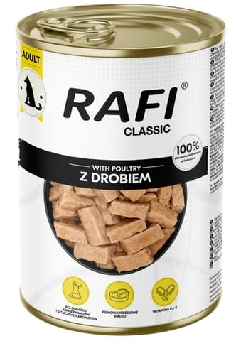 ⁨Rafi Pies Classic Drób w sosie 1240g⁩ w sklepie Wasserman.eu