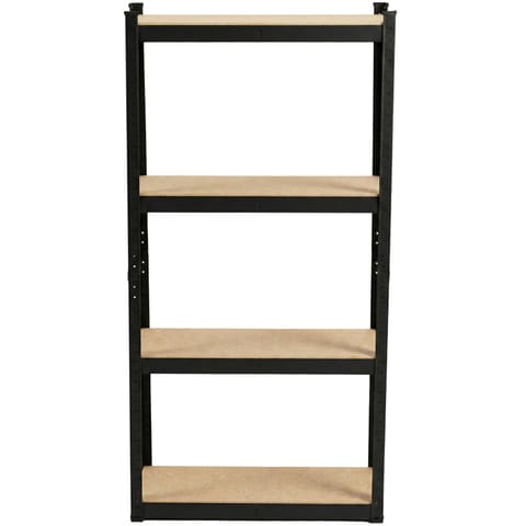⁨METAL SNAP-IN SHELVING, 4 SH., 1500X750X300, 100 KG, BLACK⁩ at Wasserman.eu