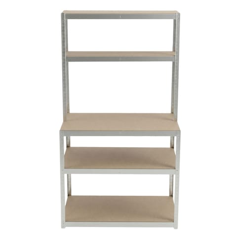 ⁨METAL SNAP-IN SH. W/TOP, 5 SH., 180X100X60X30, 175 KG, GALV⁩ at Wasserman.eu