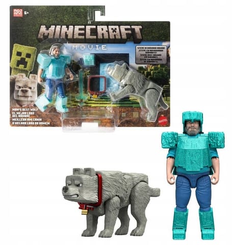 ⁨Minecraft Najlepszy przyjaciel wilk Steve⁩ w sklepie Wasserman.eu