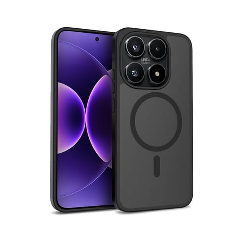 ⁨Crong Hybrid Matte Magnetic - Etui MagSafe Xiaomi 17 (czarny)⁩ w sklepie Wasserman.eu