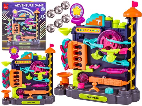 ⁨Kulkowy Tor Przeszkód Zjeżdżalnia Zjazd Dla Kulek Kulodrom Zabawka interaktywna⁩ w sklepie Wasserman.eu