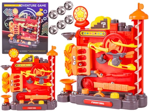 ⁨Kulkowy Tor Przeszkód Zjeżdżalnia Zjazd Dla Kulek Kulodrom Zabawka interaktywna⁩ w sklepie Wasserman.eu