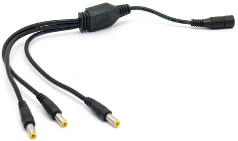 ⁨ROZGAŁĘŹNIK NA 3 WTYKI 2,1/5,5 Z GNIAZDEM⁩ w sklepie Wasserman.eu