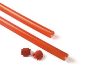 ⁨XBA13 - Listwa gumowa czerwona, ochronna, 9x1m - zestaw z zaslepkami - zabezpieczajaca do ramion⁩ w sklepie Wasserman.eu