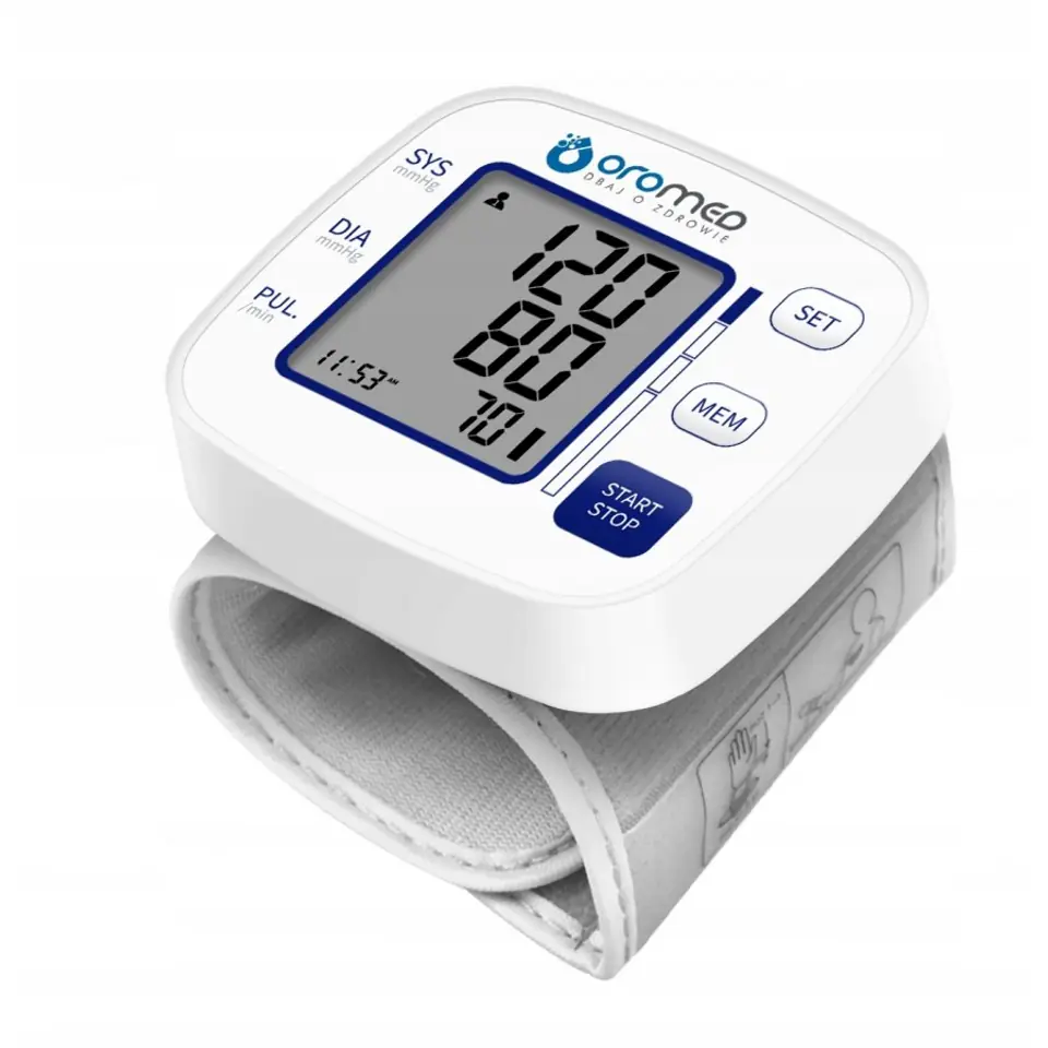 Oromed ORO-BP Smart Compact Wrist Blood Pressure Monitor at Wasserman.eu