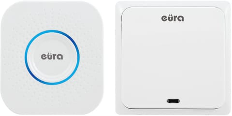 ⁨WIRELESS DOORBELL ''EURA'' WDP-82H2battery-free, push button (kinetic), expandable⁩ at Wasserman.eu