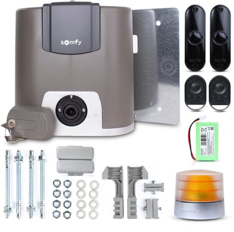 ⁨Zestaw Somfy Elixo 3S+ M IO Comfort Pack do 600kg bram przesuwnych⁩ w sklepie Wasserman.eu