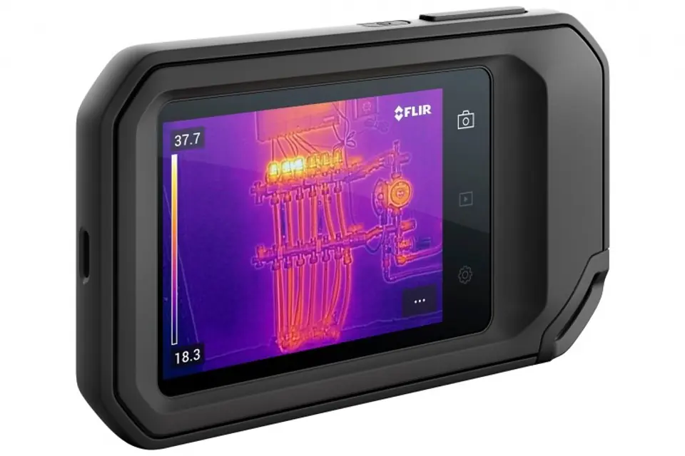 ⁨FLIR THERMAL IMAGING CAMERA WITH MSX WI-FI IMAGE ENHANCEMENT TECHNOLOGY AND CLOUD CONNECTIVITY, 160X120PX, UP TO 400STC, FOV 54X42ST, C5⁩ at Wasserman.eu